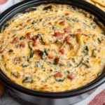 Slow Cooker Queso Spinach Dip
