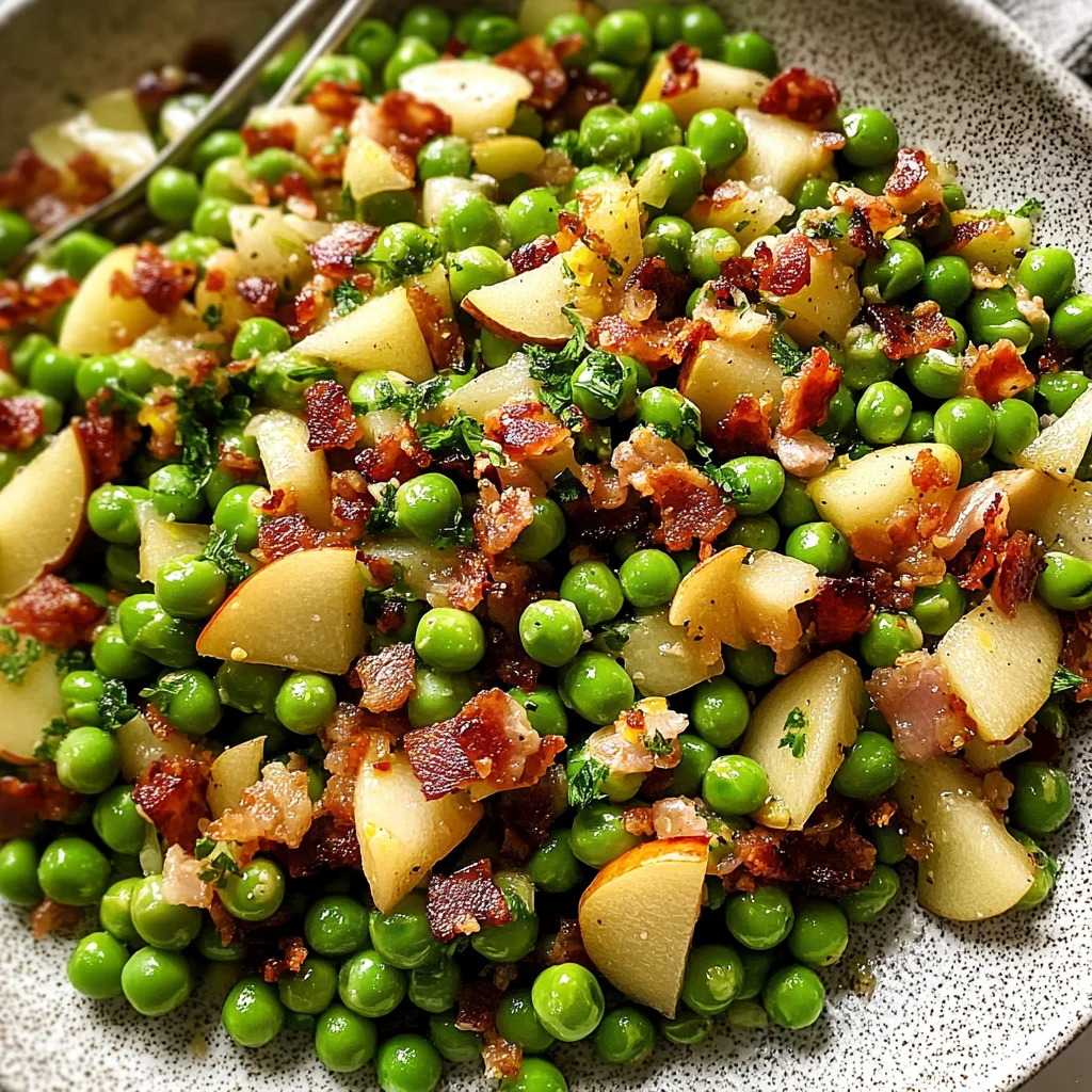 Thanksgiving Peas (with Pear and Pancetta)